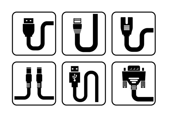 Cables vectoriales libres vector