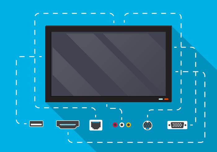 Conectores de cables vectoriales vector