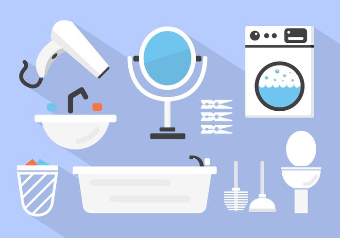 Bathroom Vector Background