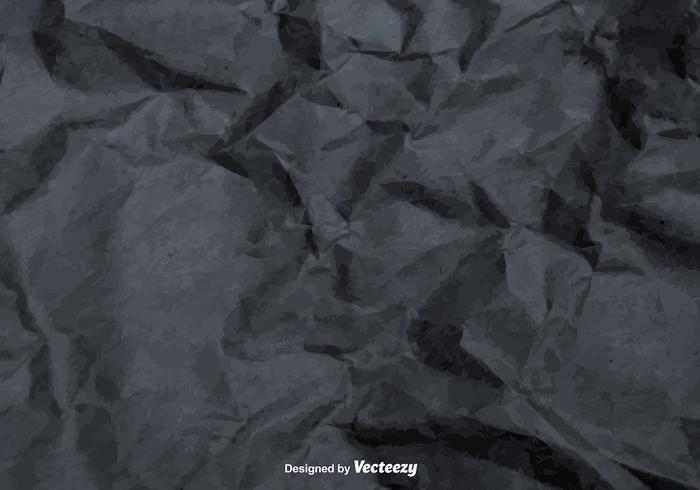 Vector Gray Crumpled Paper Texture 