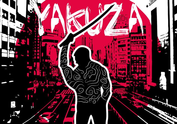 Yakuza Antecedentes Ilustración Vectorial vector