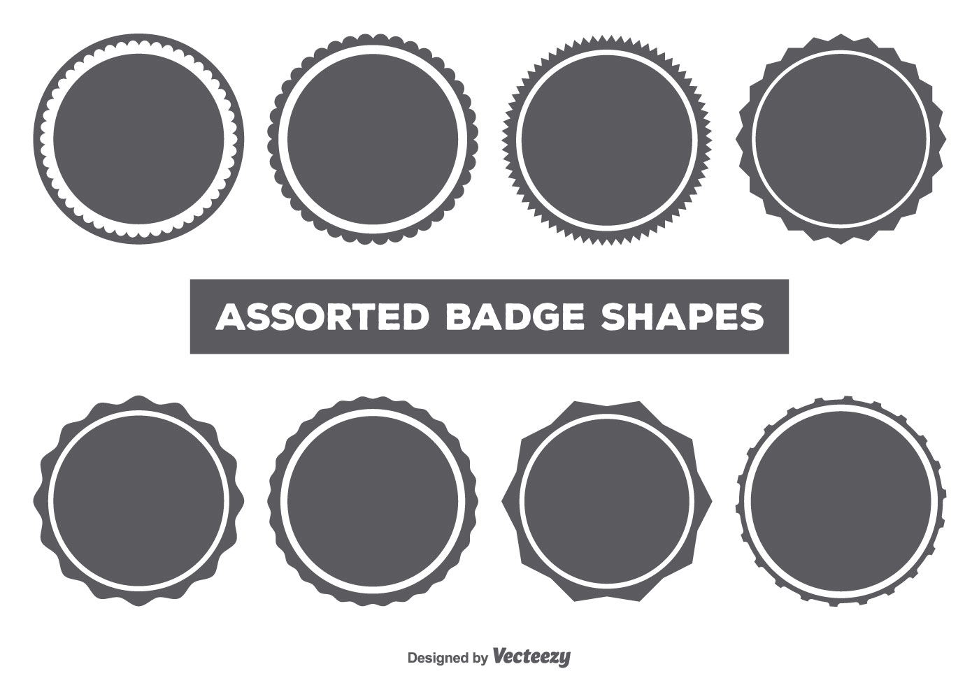 Vector Badge Shape Set - Download Free Vector Art, Stock Graphics & Images