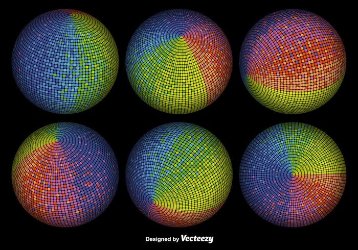 Vector 3D Colorful Spheres