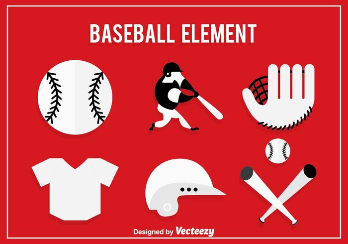Baseball Icons Vector