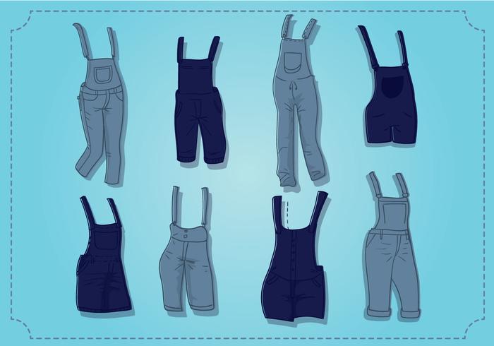 Overalls Vector