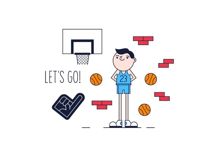 Free Basket Player Vector