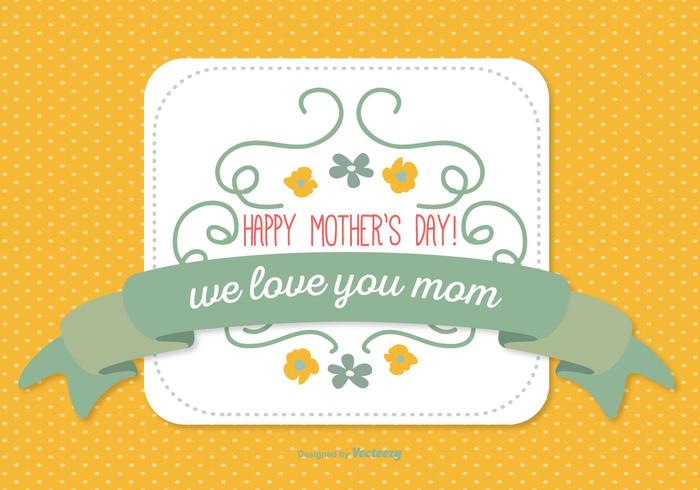 Cute Mother's Day Illustration vector