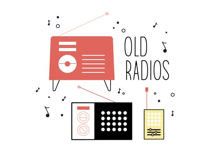 Free Old Radios Vector