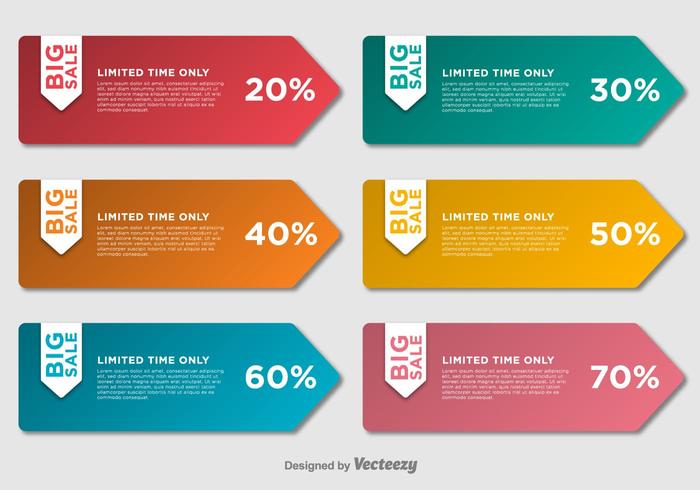 Big Sale Labels vector