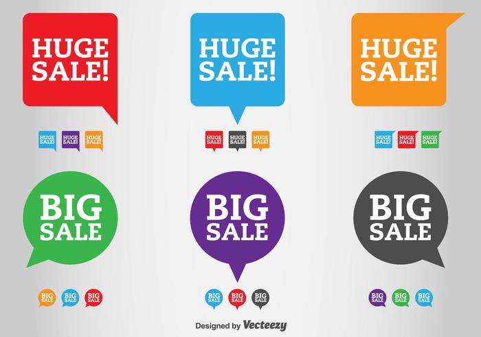 Sale and Discount Vector Labels