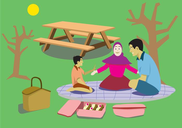 Fun Family Picnic Vector 109850 Vector Art at Vecteezy