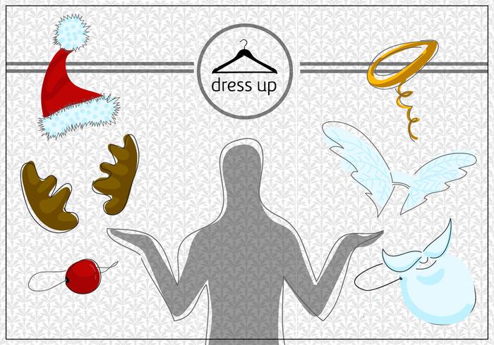 Free Christmas Elements Vector Background Free Christmas Elements Vector Background