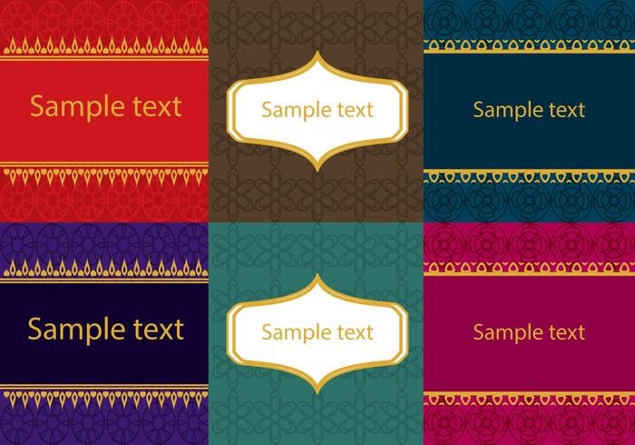 Set of Asian Thai Patterns  vector