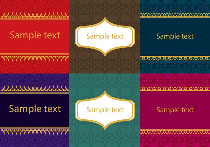 Set of Asian Thai Patterns  vector