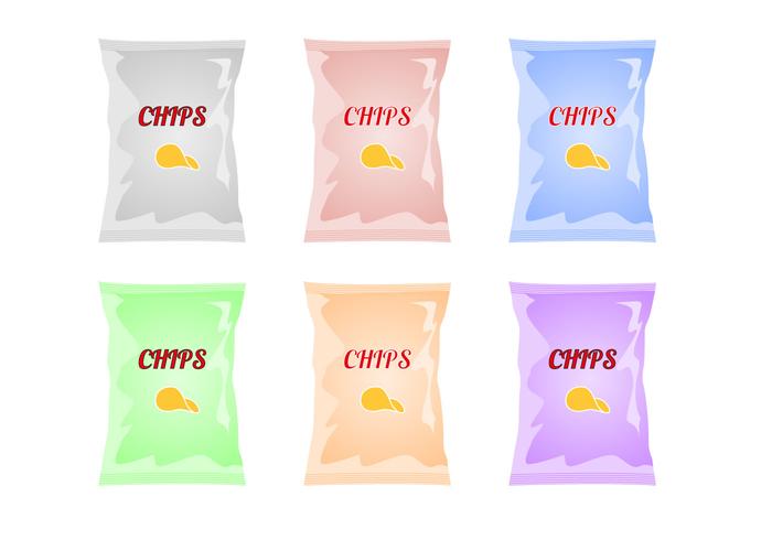 Libre Bolsa De Chips Vector