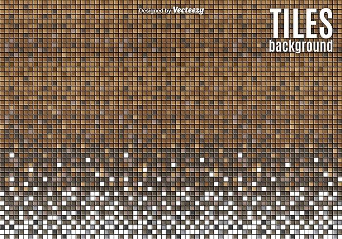 Vector Brown Tiled Background