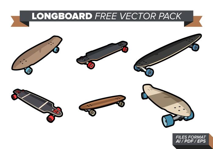 Longboard Free Vector Pack Longboard Free Vector Pack