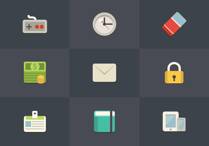 Free Flat Icon Set 08 Vector Free Flat Icon Set 08 Vector