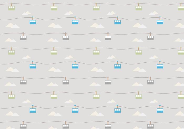 Cable Car Pattern vector