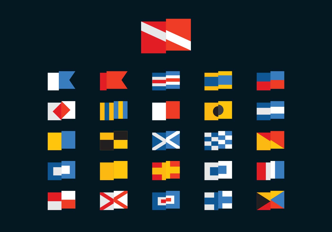 Free Dive and Marine Vector Flags Download Free Vector Art, Stock Graphics & Images