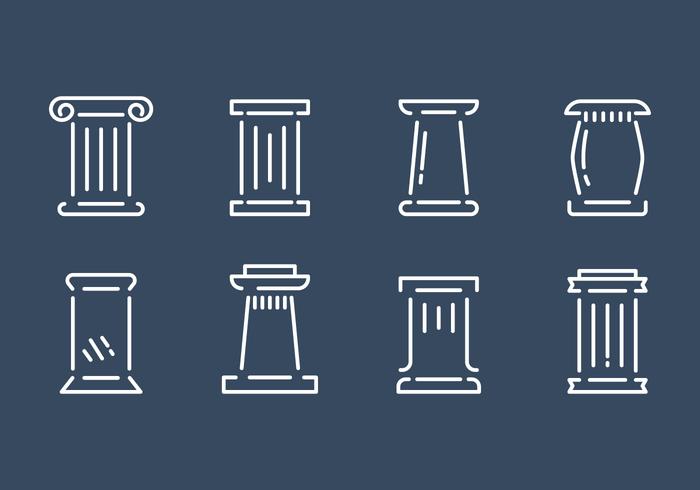 Free Roman Pillar Vector Set Free Roman Pillar Vector Set