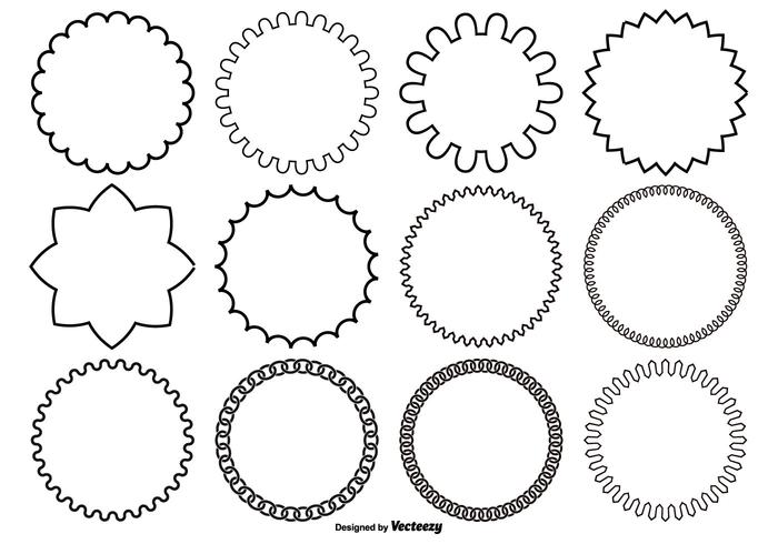 Assorted Circle Vector Shapes