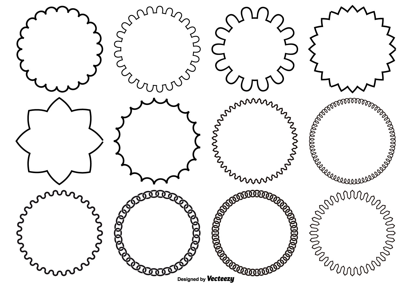 Assorted Circle Vector Shapes 110003 - Download Free Vectors, Clipart Graphics & Vector Art