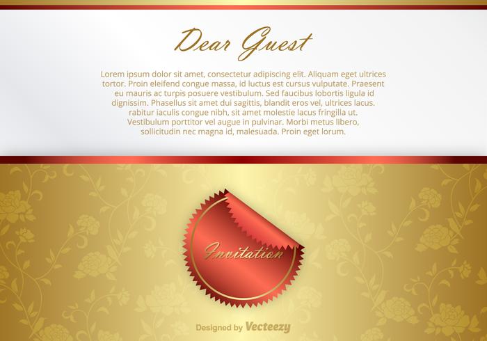 Luxury Vector Invitation Card