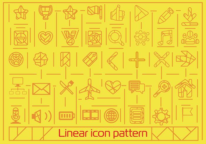 Free Flat Linear Icons Background vector