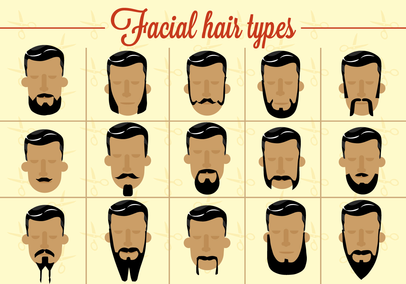 Facial Hair Free Vector Art - (1613 Free Downloads)