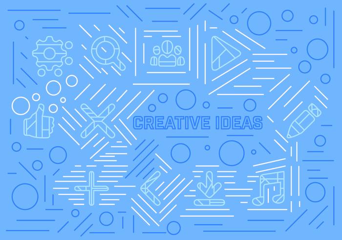 Ideas creativas libres del vector