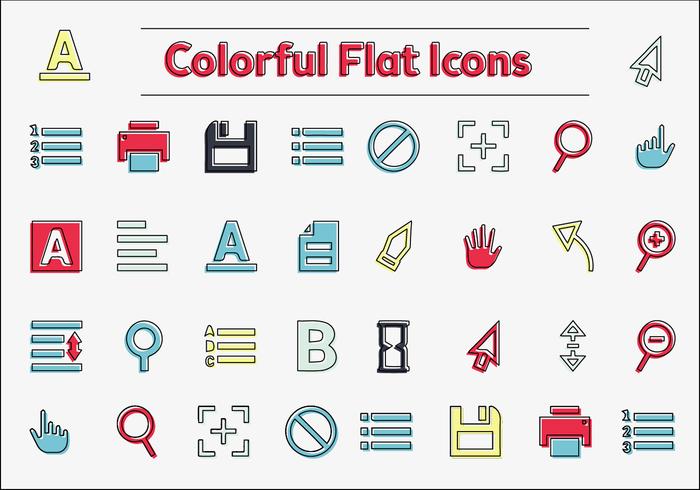 Free Colorful Vector Icons