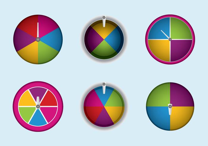 Free Spinning Wheel Vector Illustration