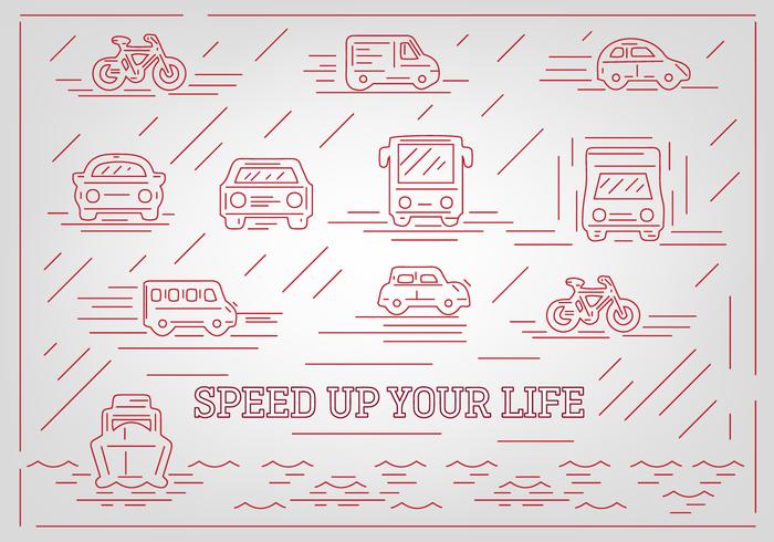 Free Abstract Vehicle Vector Icons