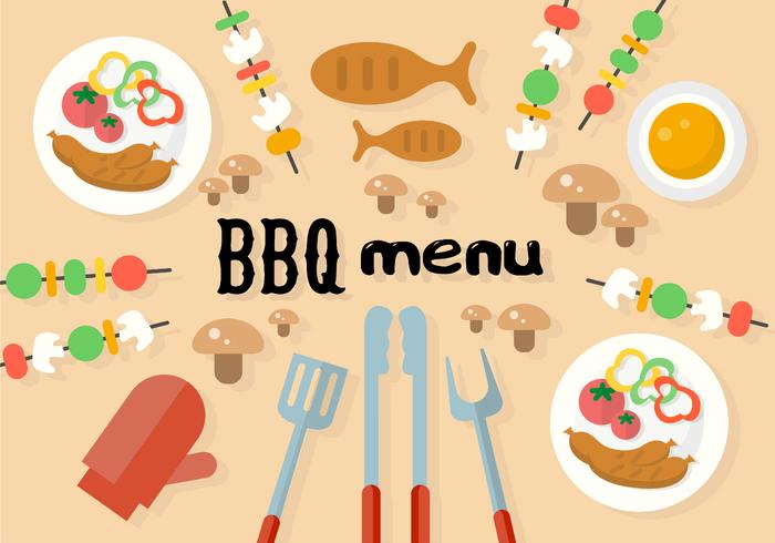 Free Barbecue Menu Vector