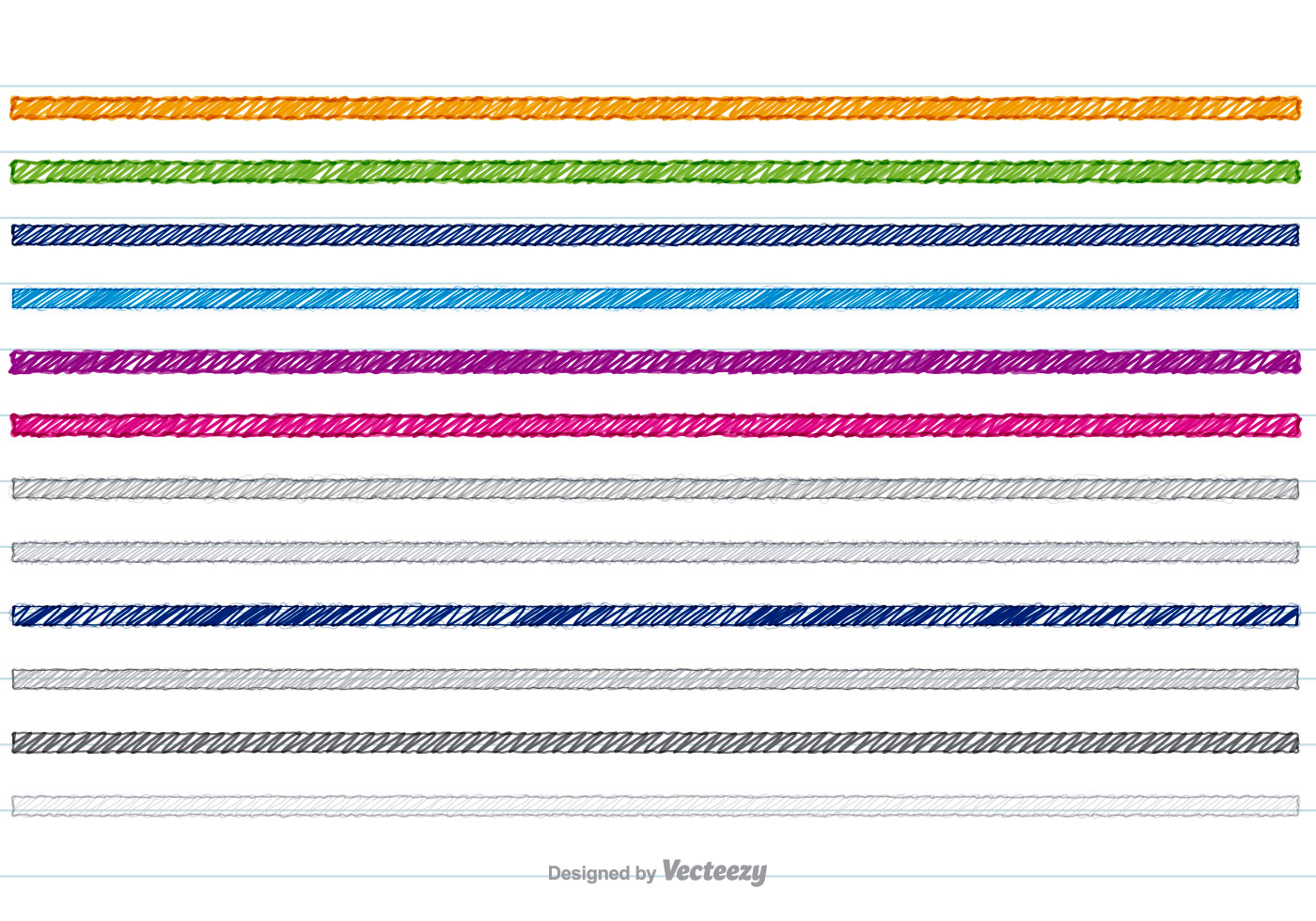 Download Scribble Style Border Set - Download Free Vectors, Clipart ...