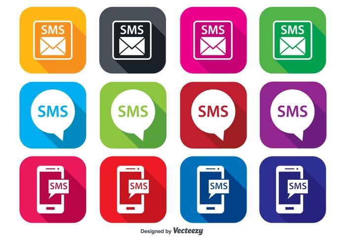 SMS Icon Set - Download Free Vector Art, Stock Graphics ...