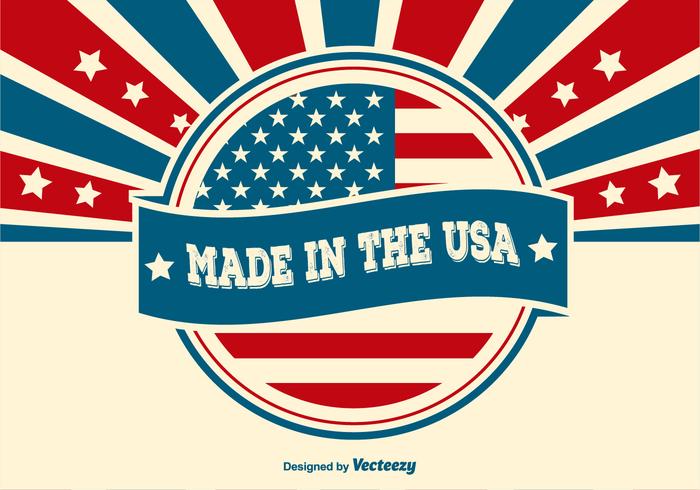 Made in the USA Illustration vector