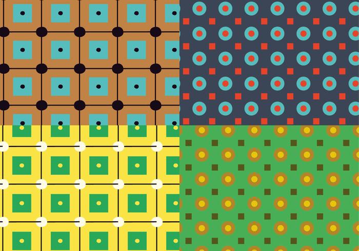Square Circles Pattern vector