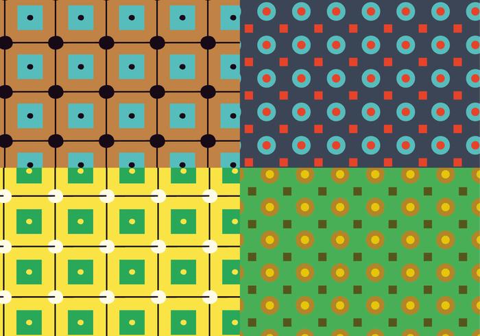 Square Circles Pattern vector