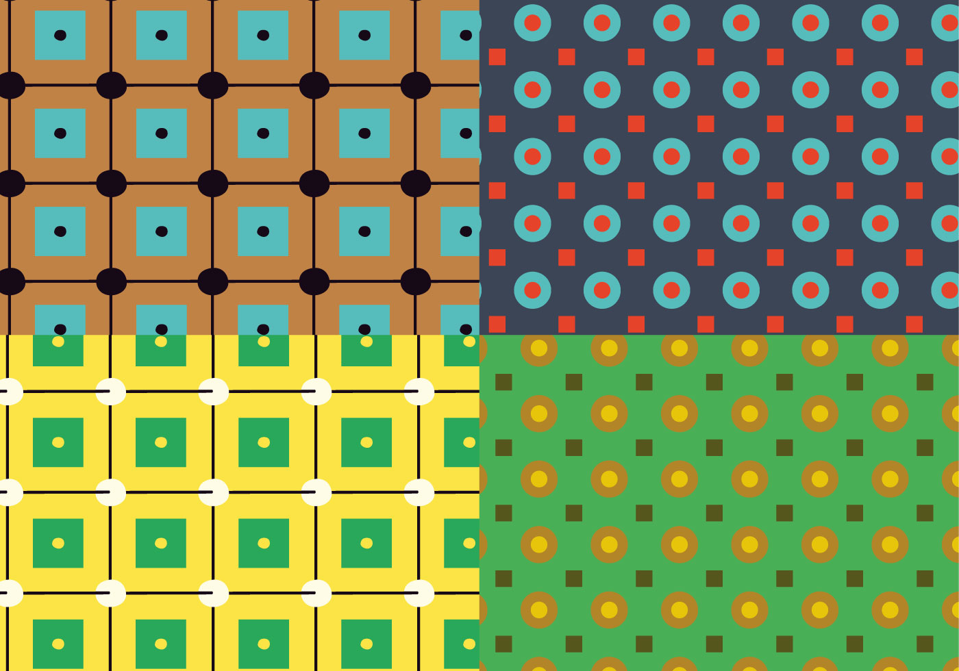 Square Circles Pattern 110245 Vector Art at Vecteezy