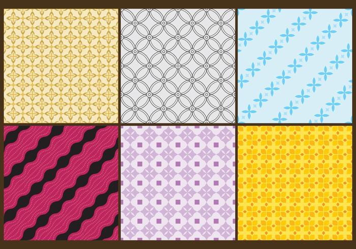 Batik Patterns Color vector