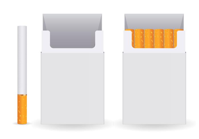 Libre Paquete De Cigarrillos Vector