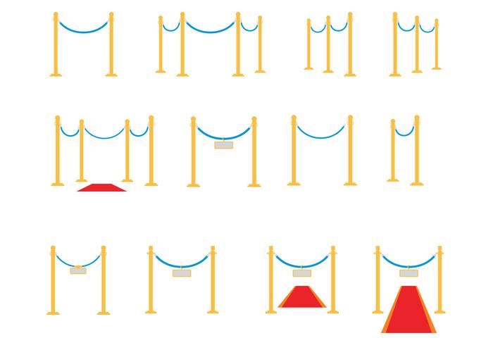 Free Velvet Ropes Vector