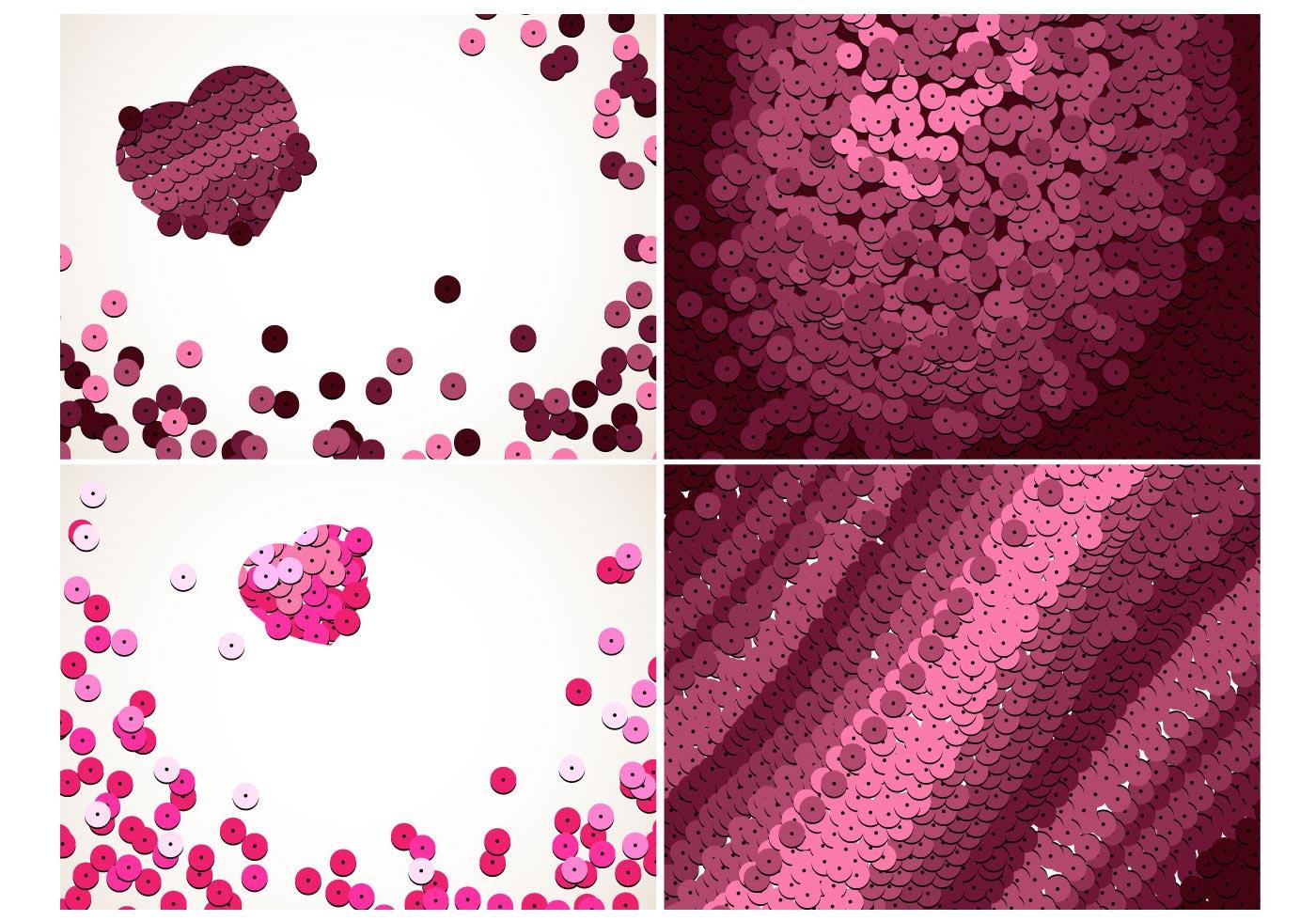 Pink Sequins Background Set 110311 Vector Art at Vecteezy