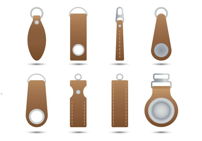 Leather Zipper Pull vector