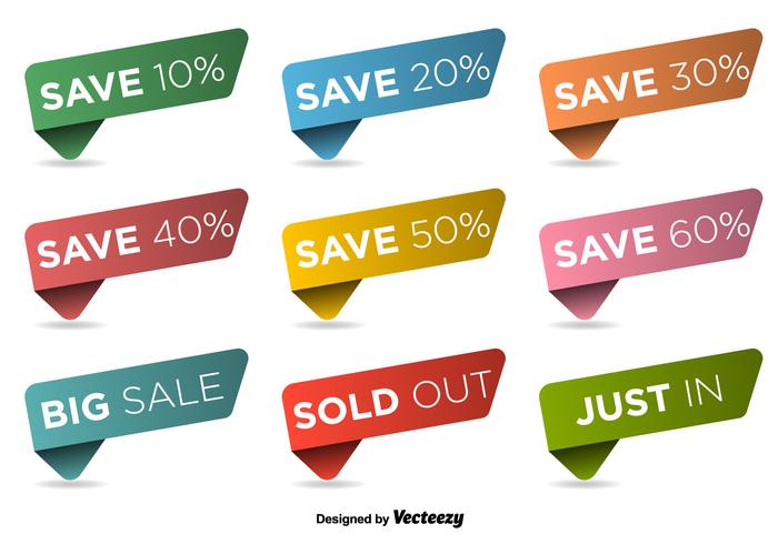 Discount Labels Vector Set