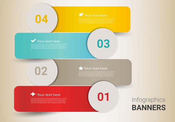 Banners Infográficos Gratis vector