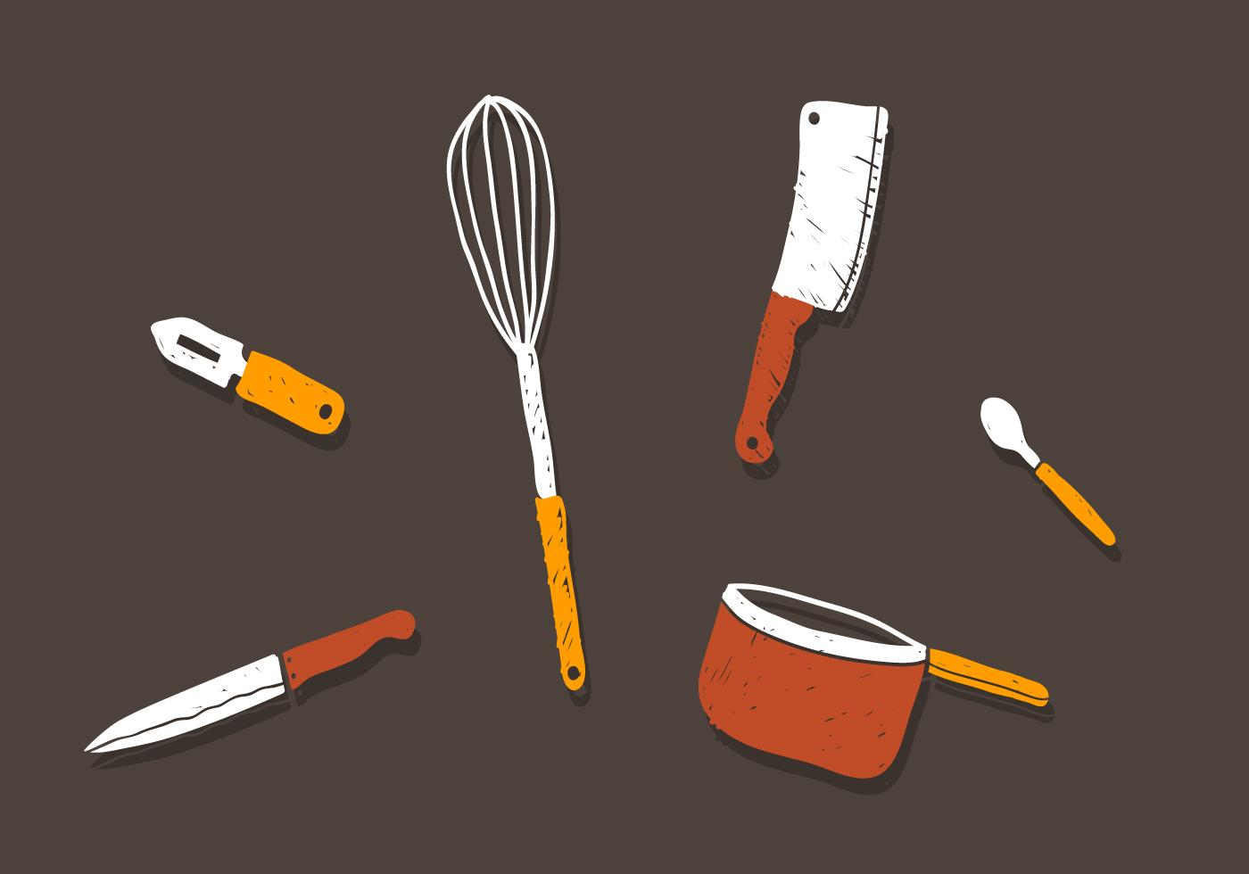 Vector Kitchen Utensils Download Free Vector Art, Stock Graphics & Images