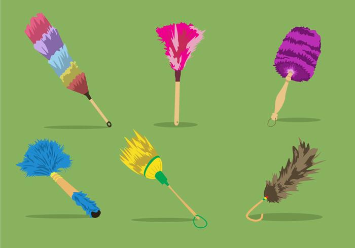 Colorful Feather Duster vector